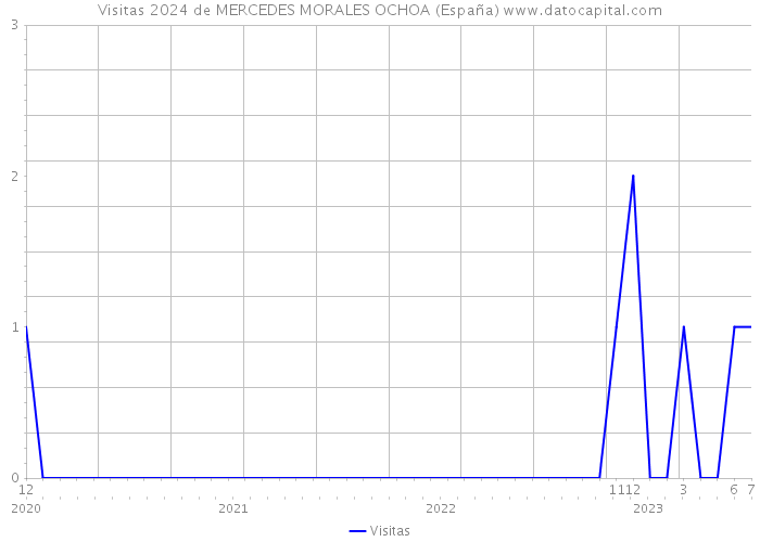 Visitas 2024 de MERCEDES MORALES OCHOA (España) 