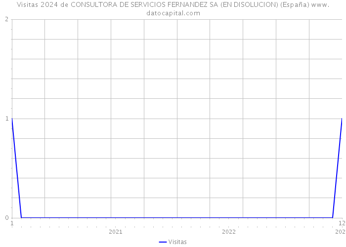 Visitas 2024 de CONSULTORA DE SERVICIOS FERNANDEZ SA (EN DISOLUCION) (España) 