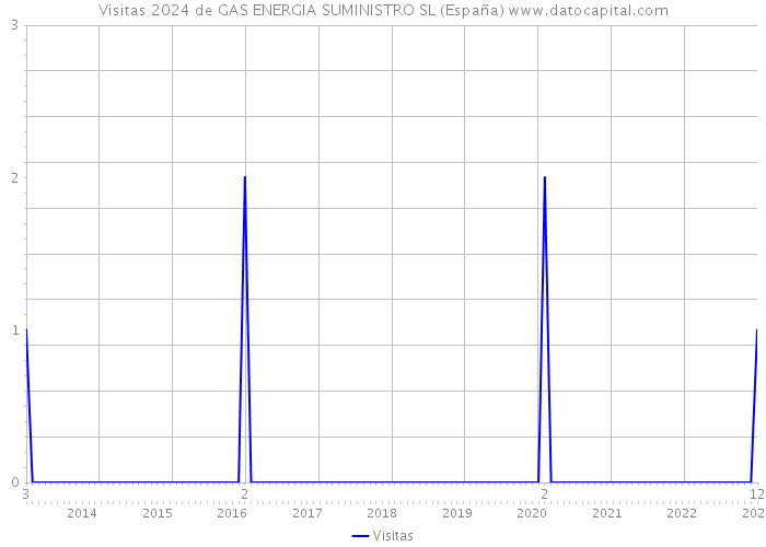 Visitas 2024 de GAS ENERGIA SUMINISTRO SL (España) 