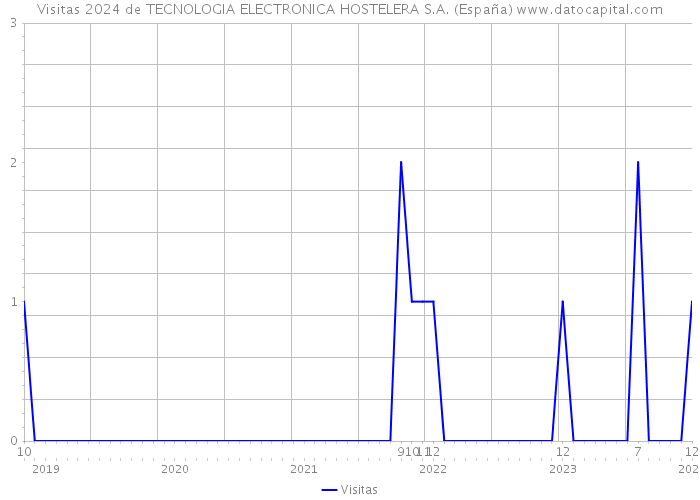 Visitas 2024 de TECNOLOGIA ELECTRONICA HOSTELERA S.A. (España) 