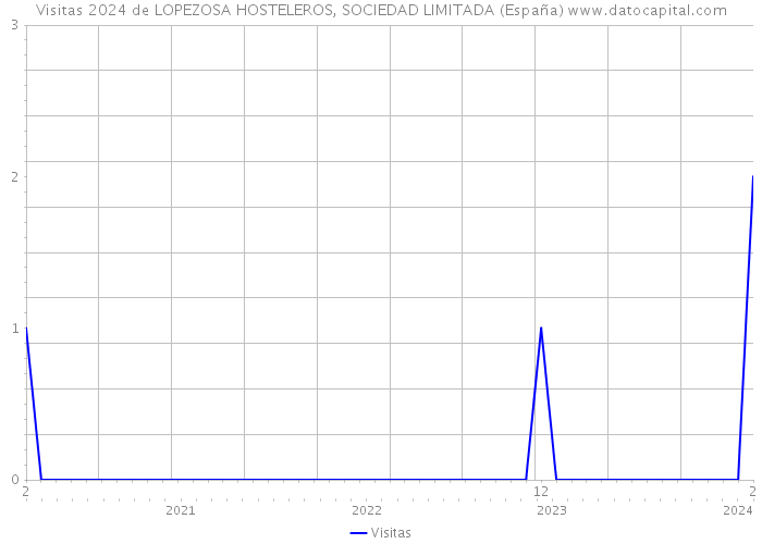 Visitas 2024 de LOPEZOSA HOSTELEROS, SOCIEDAD LIMITADA (España) 