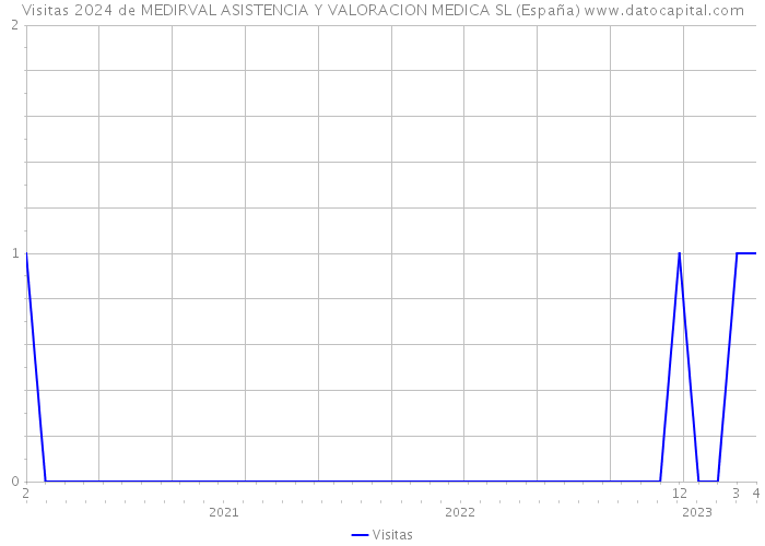 Visitas 2024 de MEDIRVAL ASISTENCIA Y VALORACION MEDICA SL (España) 