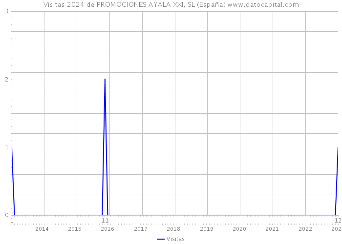 Visitas 2024 de PROMOCIONES AYALA XXI, SL (España) 