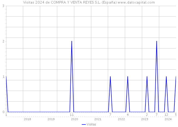 Visitas 2024 de COMPRA Y VENTA REYES S.L. (España) 