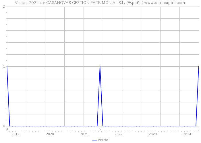 Visitas 2024 de CASANOVAS GESTION PATRIMONIAL S.L. (España) 