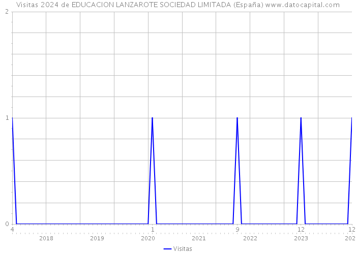 Visitas 2024 de EDUCACION LANZAROTE SOCIEDAD LIMITADA (España) 