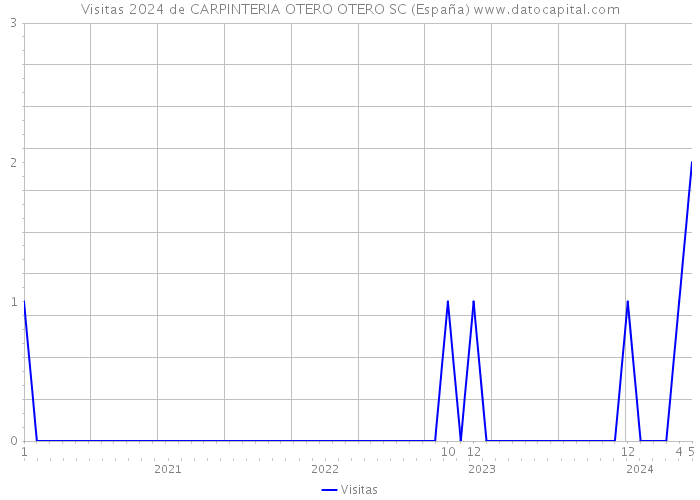 Visitas 2024 de CARPINTERIA OTERO OTERO SC (España) 