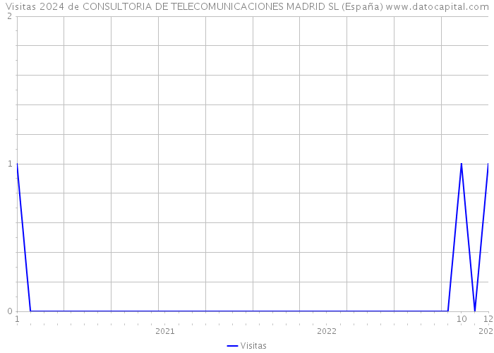 Visitas 2024 de CONSULTORIA DE TELECOMUNICACIONES MADRID SL (España) 
