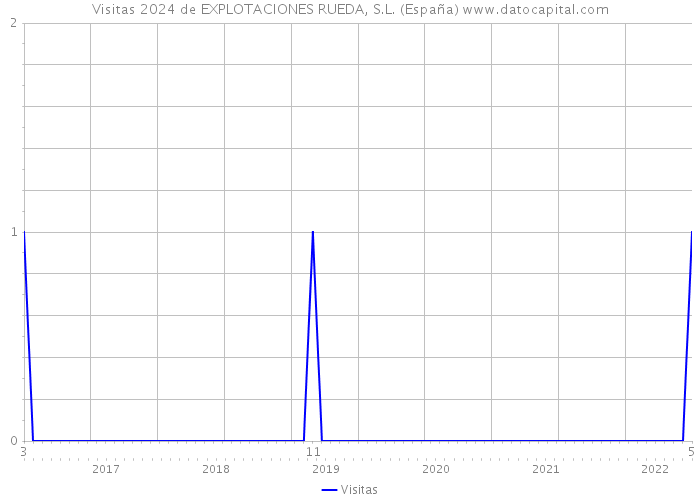 Visitas 2024 de EXPLOTACIONES RUEDA, S.L. (España) 