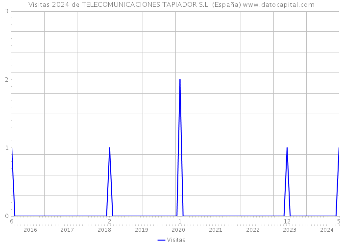 Visitas 2024 de TELECOMUNICACIONES TAPIADOR S.L. (España) 