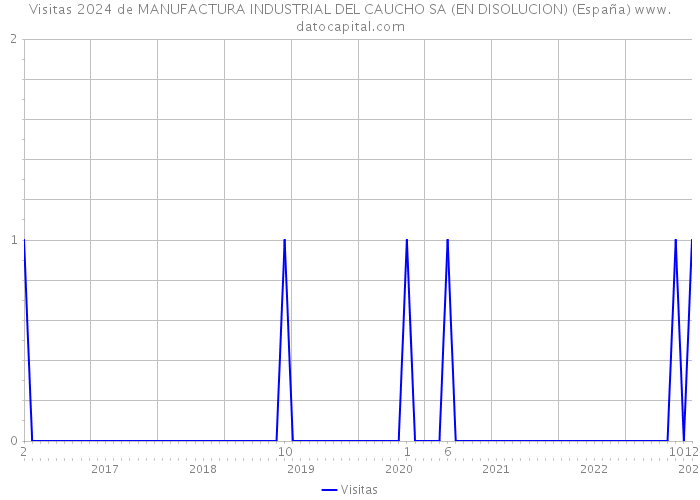 Visitas 2024 de MANUFACTURA INDUSTRIAL DEL CAUCHO SA (EN DISOLUCION) (España) 