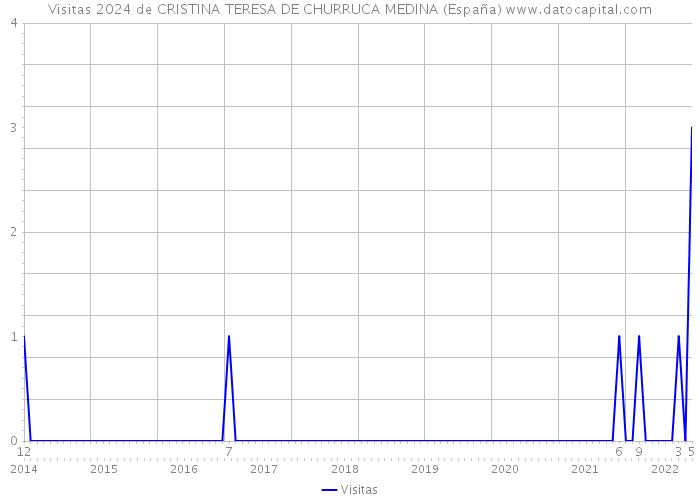 Visitas 2024 de CRISTINA TERESA DE CHURRUCA MEDINA (España) 