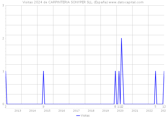Visitas 2024 de CARPINTERIA SONYPER SLL. (España) 