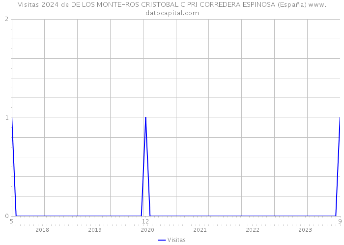 Visitas 2024 de DE LOS MONTE-ROS CRISTOBAL CIPRI CORREDERA ESPINOSA (España) 