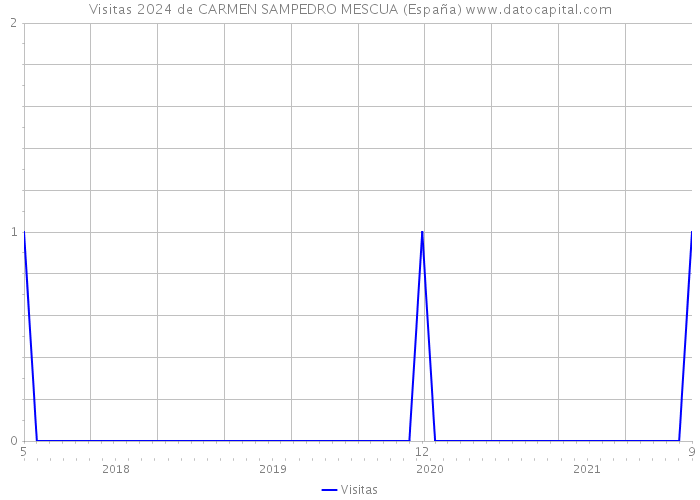 Visitas 2024 de CARMEN SAMPEDRO MESCUA (España) 