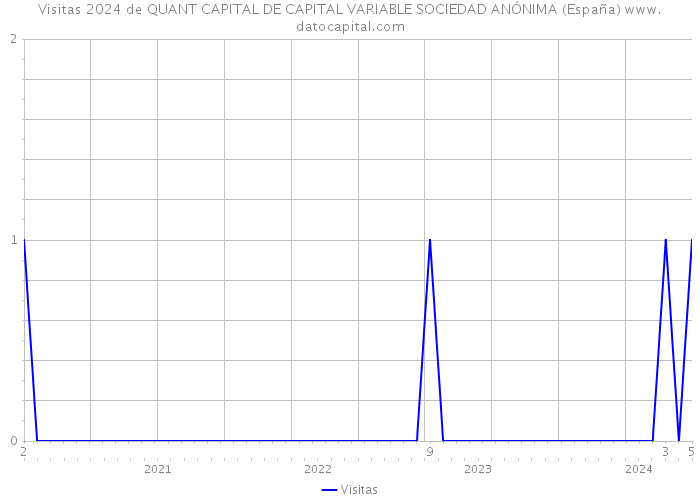 Visitas 2024 de QUANT CAPITAL DE CAPITAL VARIABLE SOCIEDAD ANÓNIMA (España) 