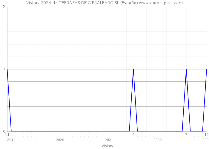 Visitas 2024 de TERRAZAS DE GIBRALFARO SL (España) 
