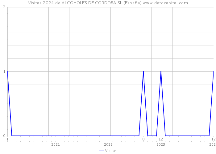 Visitas 2024 de ALCOHOLES DE CORDOBA SL (España) 