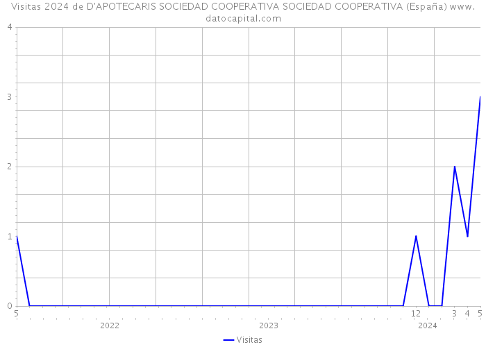 Visitas 2024 de D'APOTECARIS SOCIEDAD COOPERATIVA SOCIEDAD COOPERATIVA (España) 