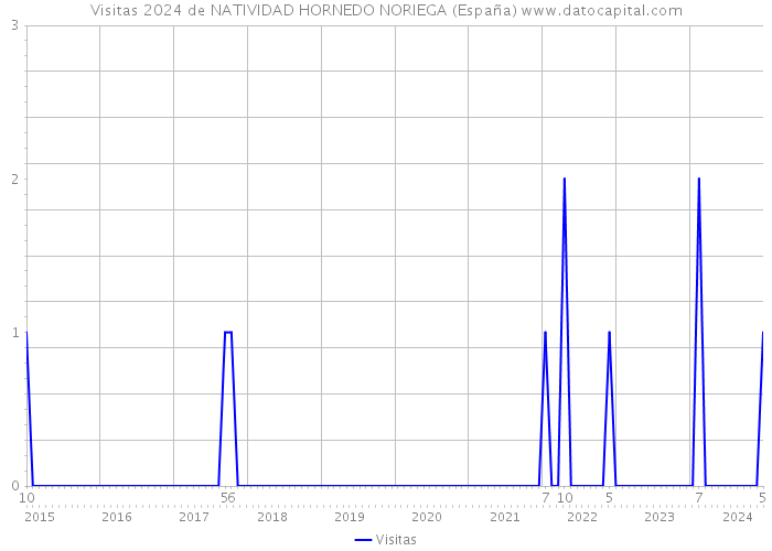 Visitas 2024 de NATIVIDAD HORNEDO NORIEGA (España) 