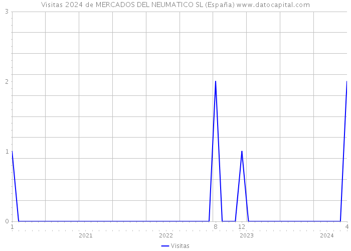 Visitas 2024 de MERCADOS DEL NEUMATICO SL (España) 