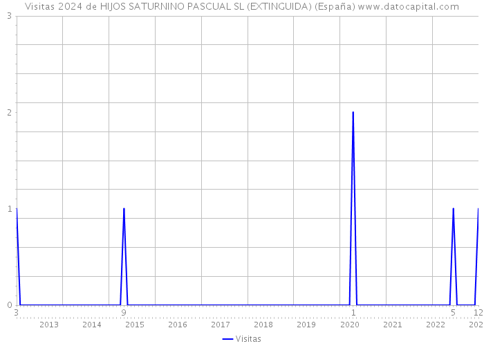 Visitas 2024 de HIJOS SATURNINO PASCUAL SL (EXTINGUIDA) (España) 