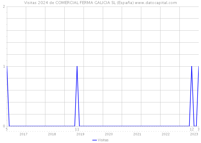 Visitas 2024 de COMERCIAL FERMA GALICIA SL (España) 