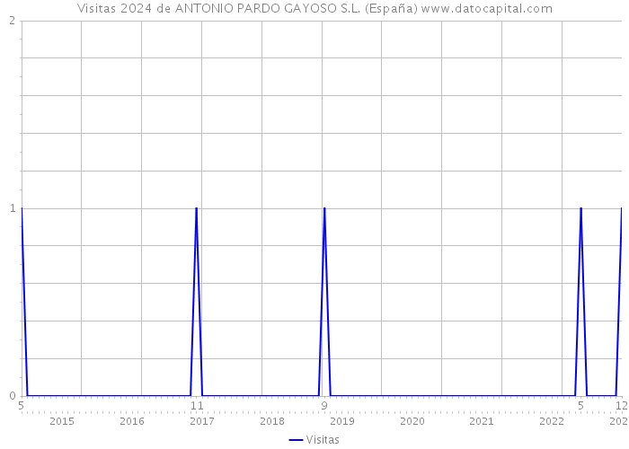 Visitas 2024 de ANTONIO PARDO GAYOSO S.L. (España) 