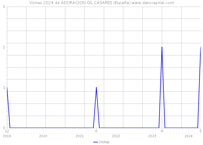 Visitas 2024 de ADORACION GIL CASARES (España) 