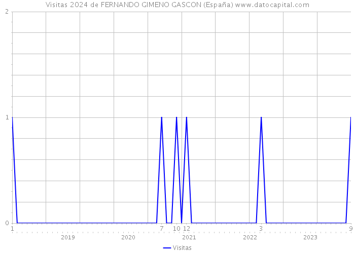Visitas 2024 de FERNANDO GIMENO GASCON (España) 