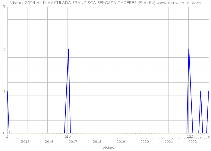 Visitas 2024 de INMACULADA FRANCISCA BERGASA CACERES (España) 