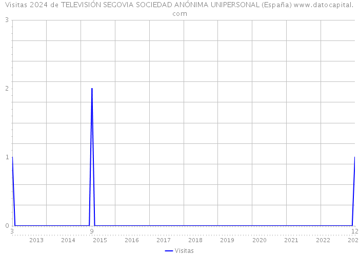 Visitas 2024 de TELEVISIÓN SEGOVIA SOCIEDAD ANÓNIMA UNIPERSONAL (España) 