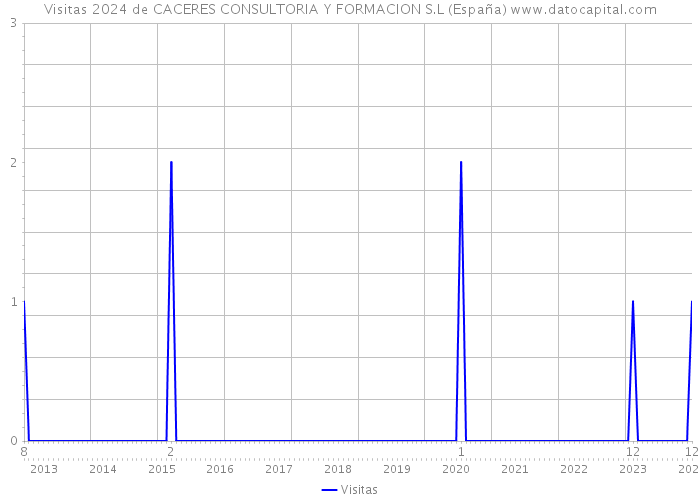 Visitas 2024 de CACERES CONSULTORIA Y FORMACION S.L (España) 