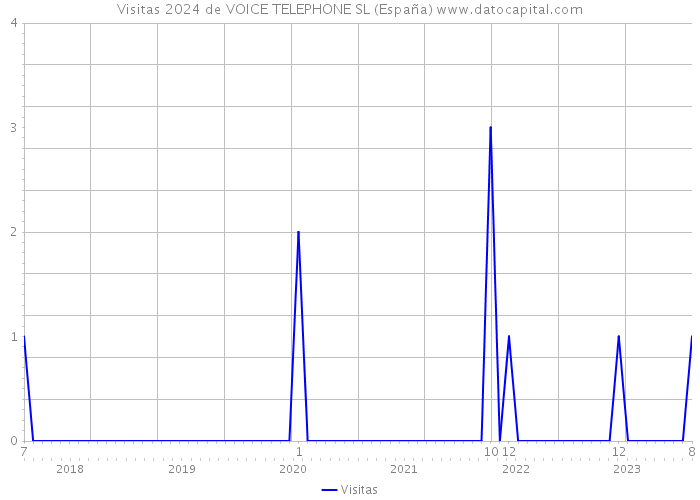 Visitas 2024 de VOICE TELEPHONE SL (España) 