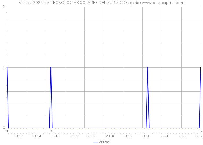Visitas 2024 de TECNOLOGIAS SOLARES DEL SUR S.C (España) 