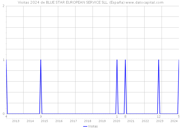 Visitas 2024 de BLUE STAR EUROPEAN SERVICE SLL. (España) 