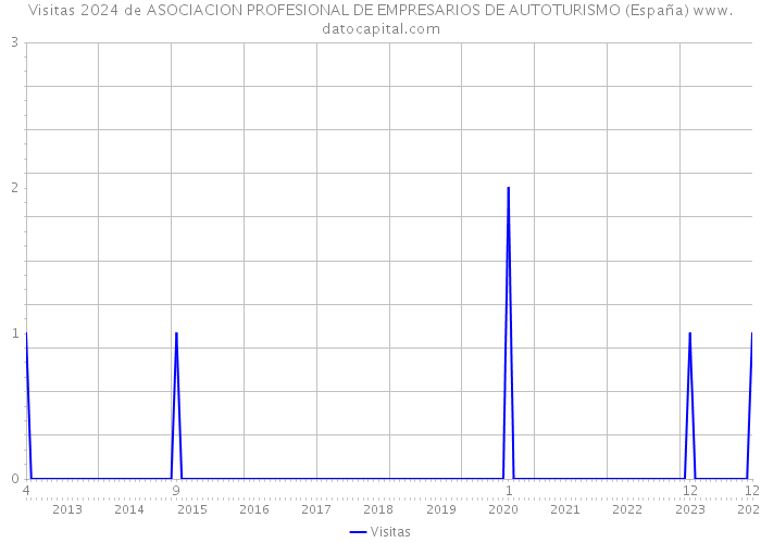 Visitas 2024 de ASOCIACION PROFESIONAL DE EMPRESARIOS DE AUTOTURISMO (España) 