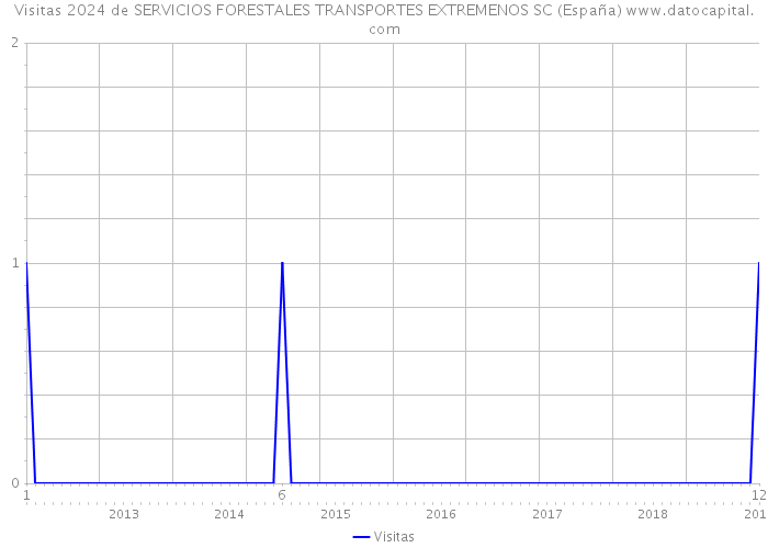 Visitas 2024 de SERVICIOS FORESTALES TRANSPORTES EXTREMENOS SC (España) 