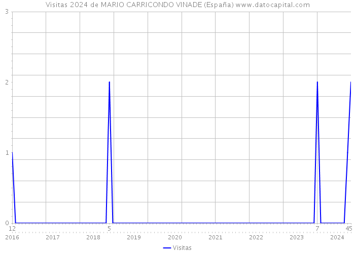 Visitas 2024 de MARIO CARRICONDO VINADE (España) 