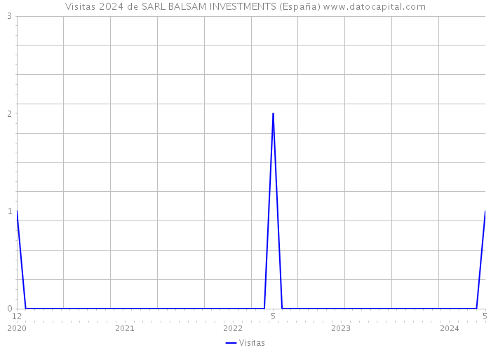 Visitas 2024 de SARL BALSAM INVESTMENTS (España) 