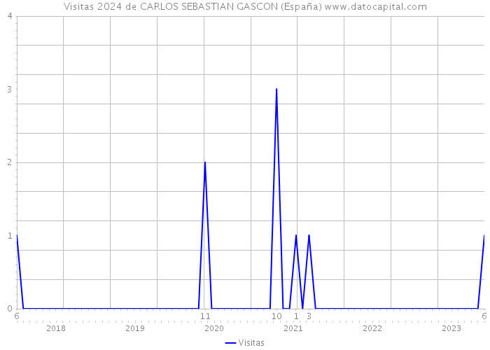 Visitas 2024 de CARLOS SEBASTIAN GASCON (España) 