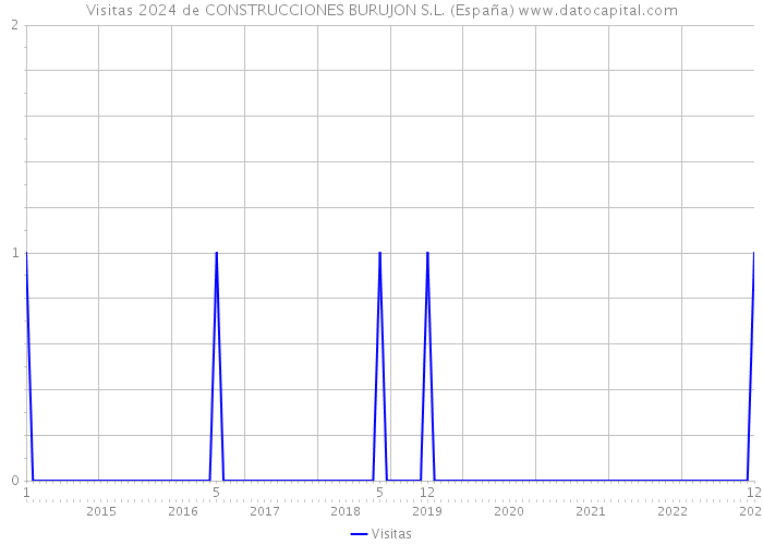 Visitas 2024 de CONSTRUCCIONES BURUJON S.L. (España) 