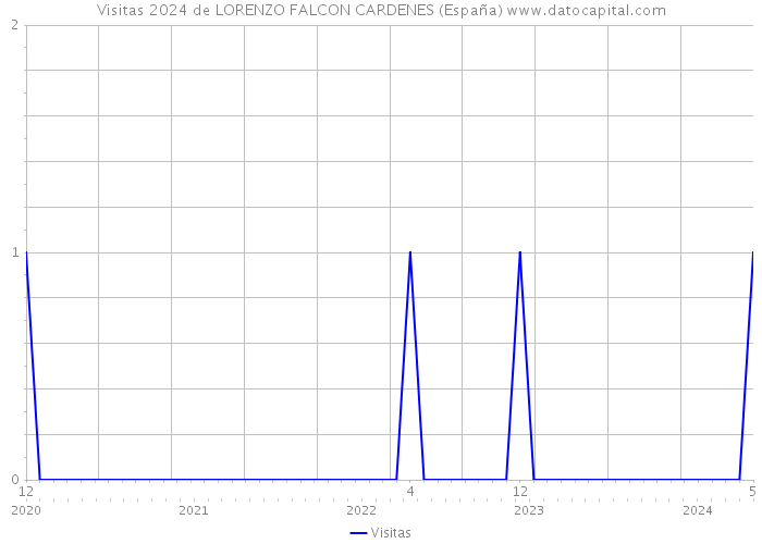 Visitas 2024 de LORENZO FALCON CARDENES (España) 