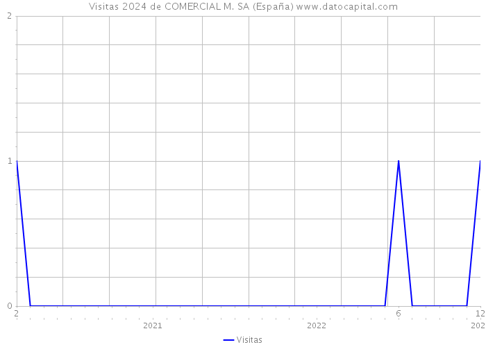 Visitas 2024 de COMERCIAL M. SA (España) 