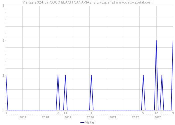Visitas 2024 de COCO BEACH CANARIAS, S.L. (España) 
