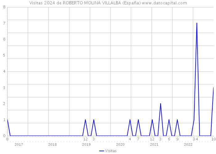 Visitas 2024 de ROBERTO MOLINA VILLALBA (España) 