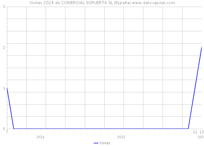 Visitas 2024 de COMERCIAL SOPUERTA SL (España) 