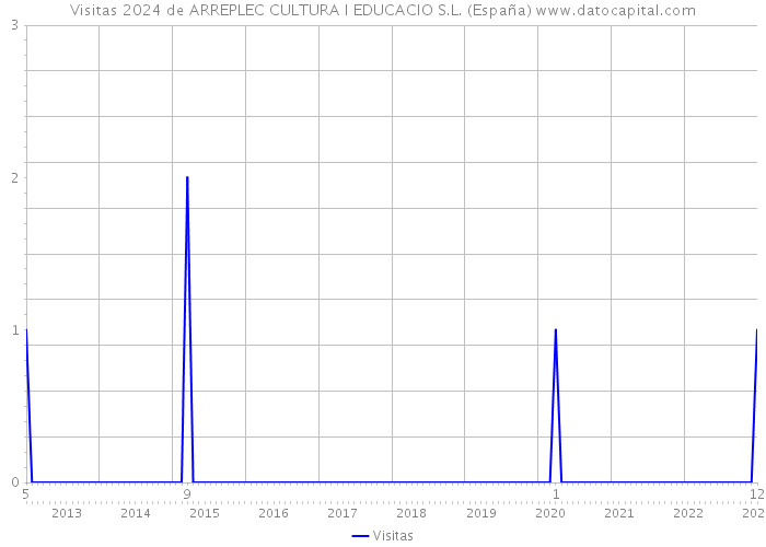 Visitas 2024 de ARREPLEC CULTURA I EDUCACIO S.L. (España) 