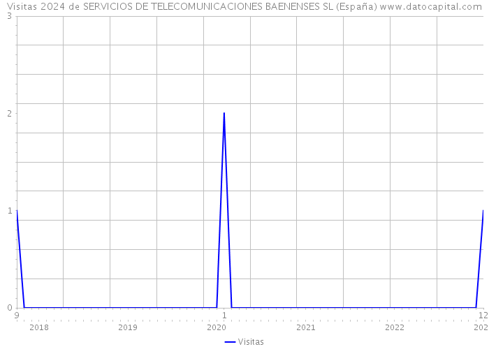 Visitas 2024 de SERVICIOS DE TELECOMUNICACIONES BAENENSES SL (España) 