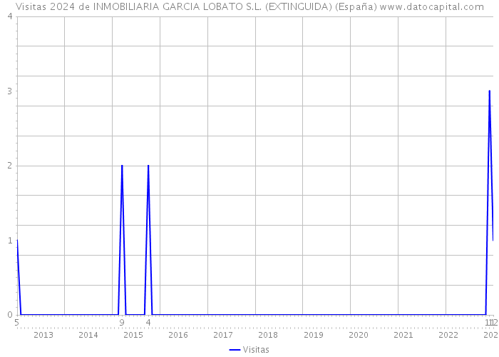 Visitas 2024 de INMOBILIARIA GARCIA LOBATO S.L. (EXTINGUIDA) (España) 